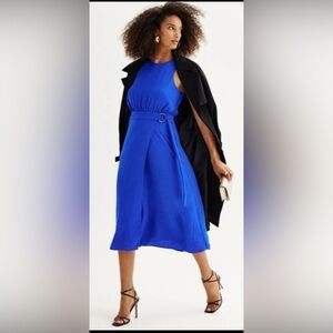 Nine West Sleeveless Royal Blue Dress Wms Sz M 
Like New!